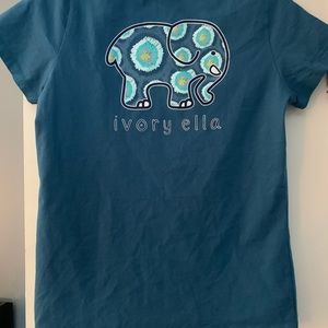 Ivory Ella blue short sleeved T-shirt